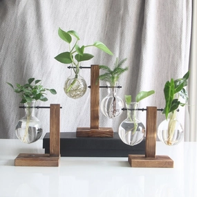 Hydroponic Desktop Plant Vase,hand-painted ceramic vase