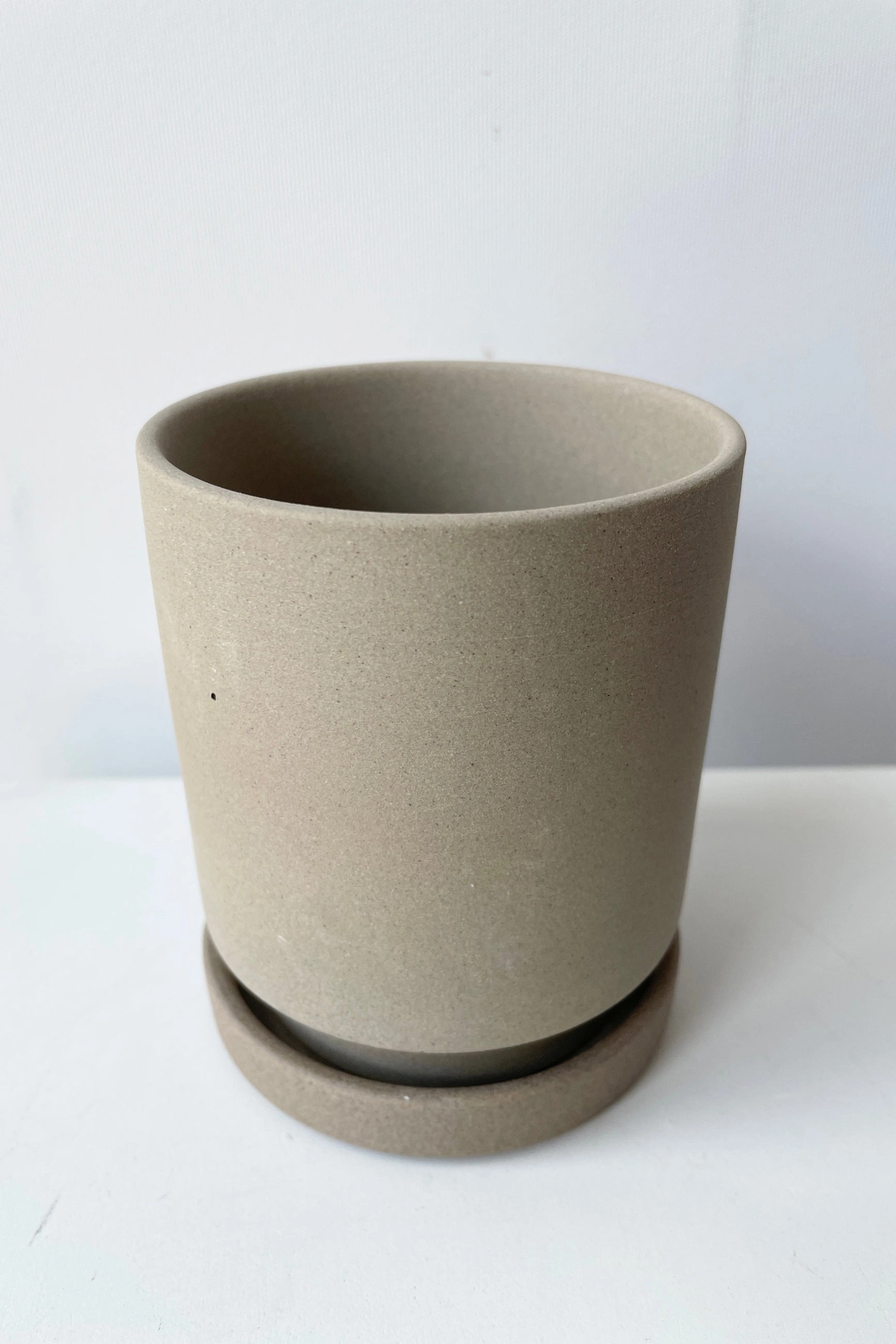 Imogen Pot and Saucer Tan