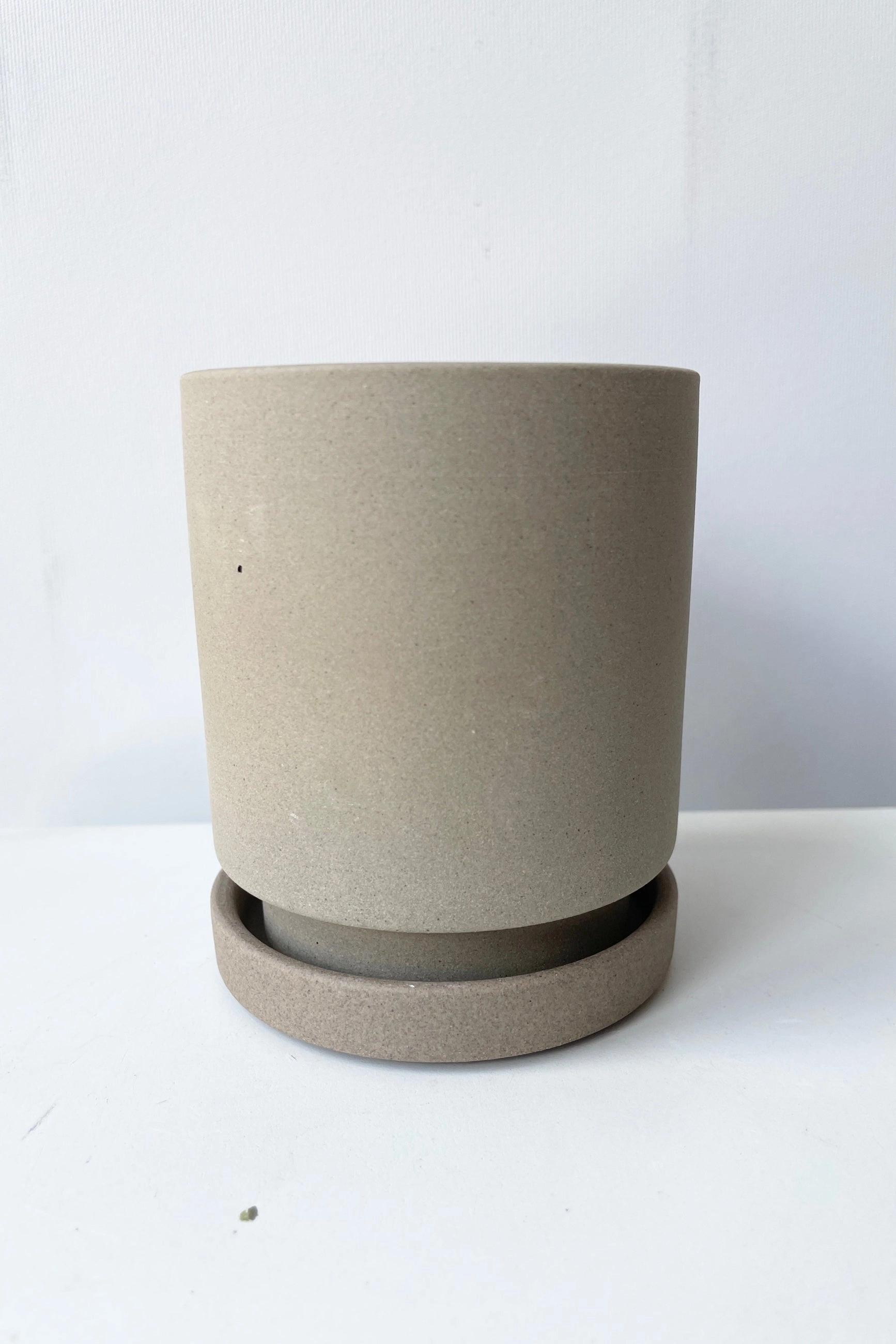 Imogen Pot and Saucer Tan