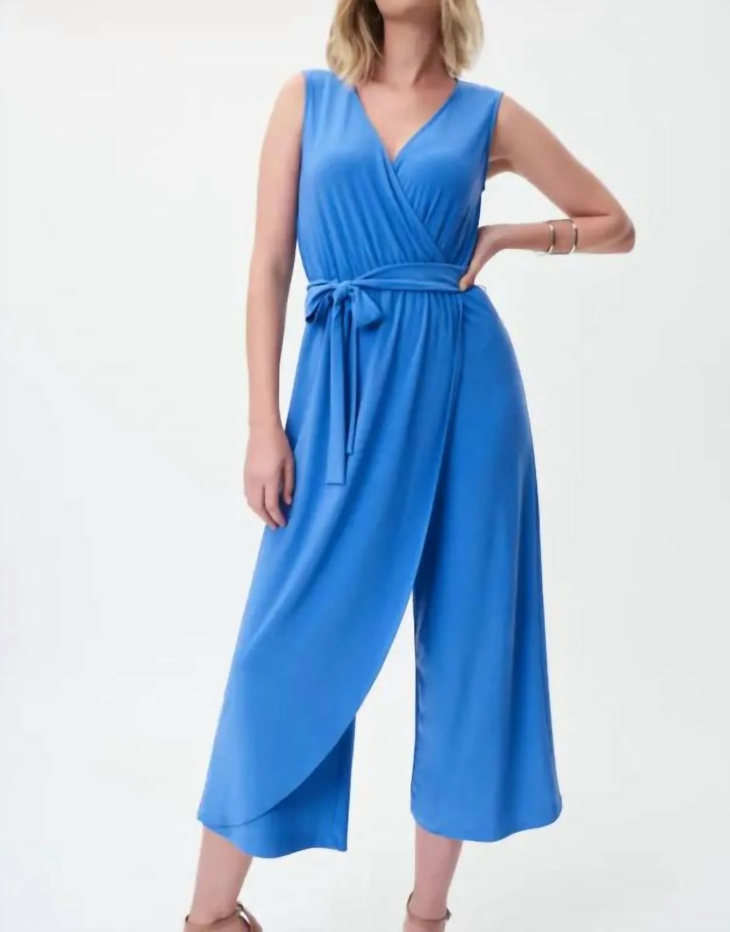 Iris Geknüpfter Jumpsuit In Blau