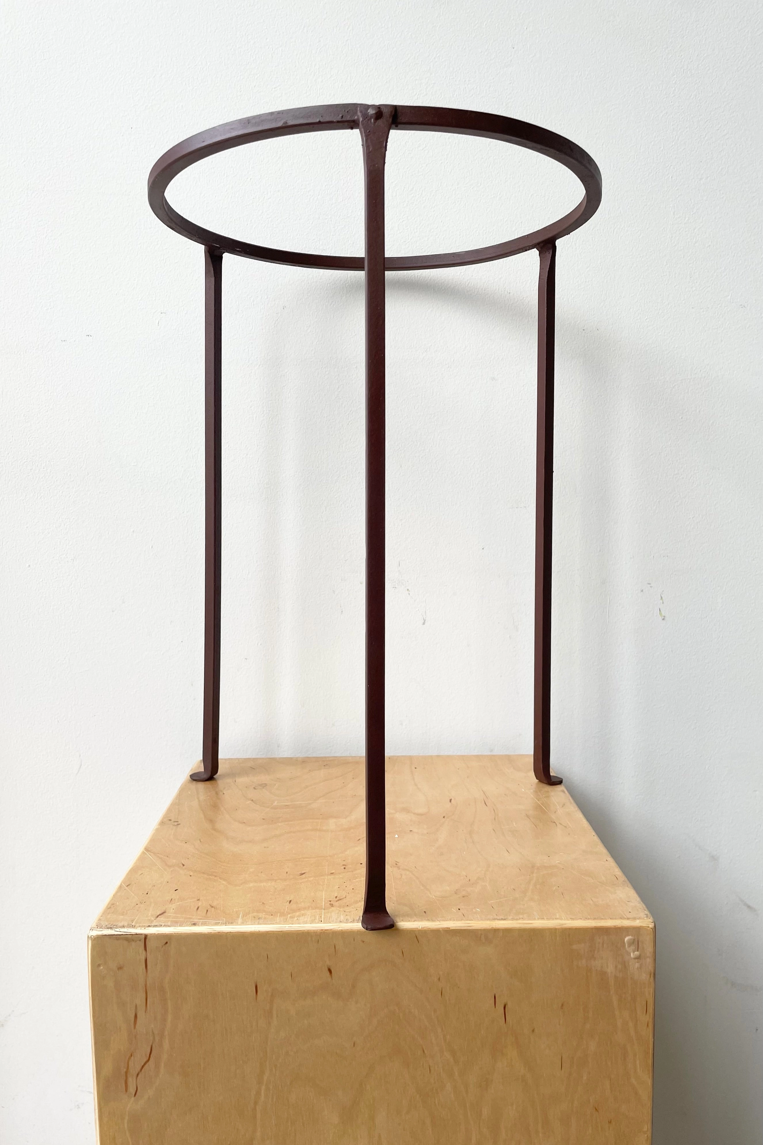 Iron Plant Stand Low 12" D x 17" H,indoor flower container