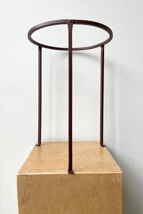 Iron Plant Stand Low 12" D x 17" H,indoor flower container