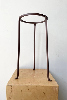 Iron Plant Stand Low 8"dia x 17"H,indoor flower container