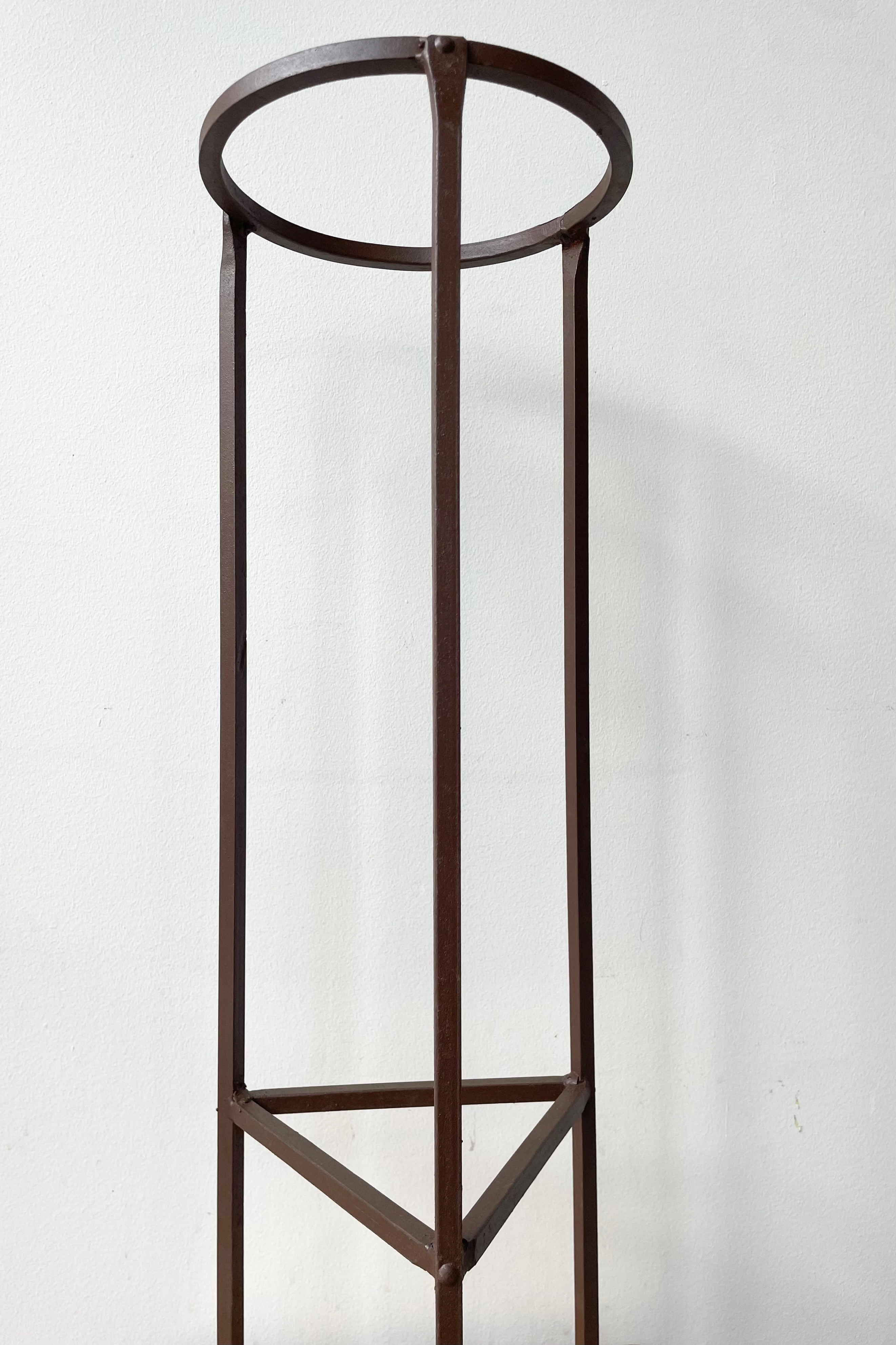 Iron Plant Stand Medium 8"dia x 26.5"H