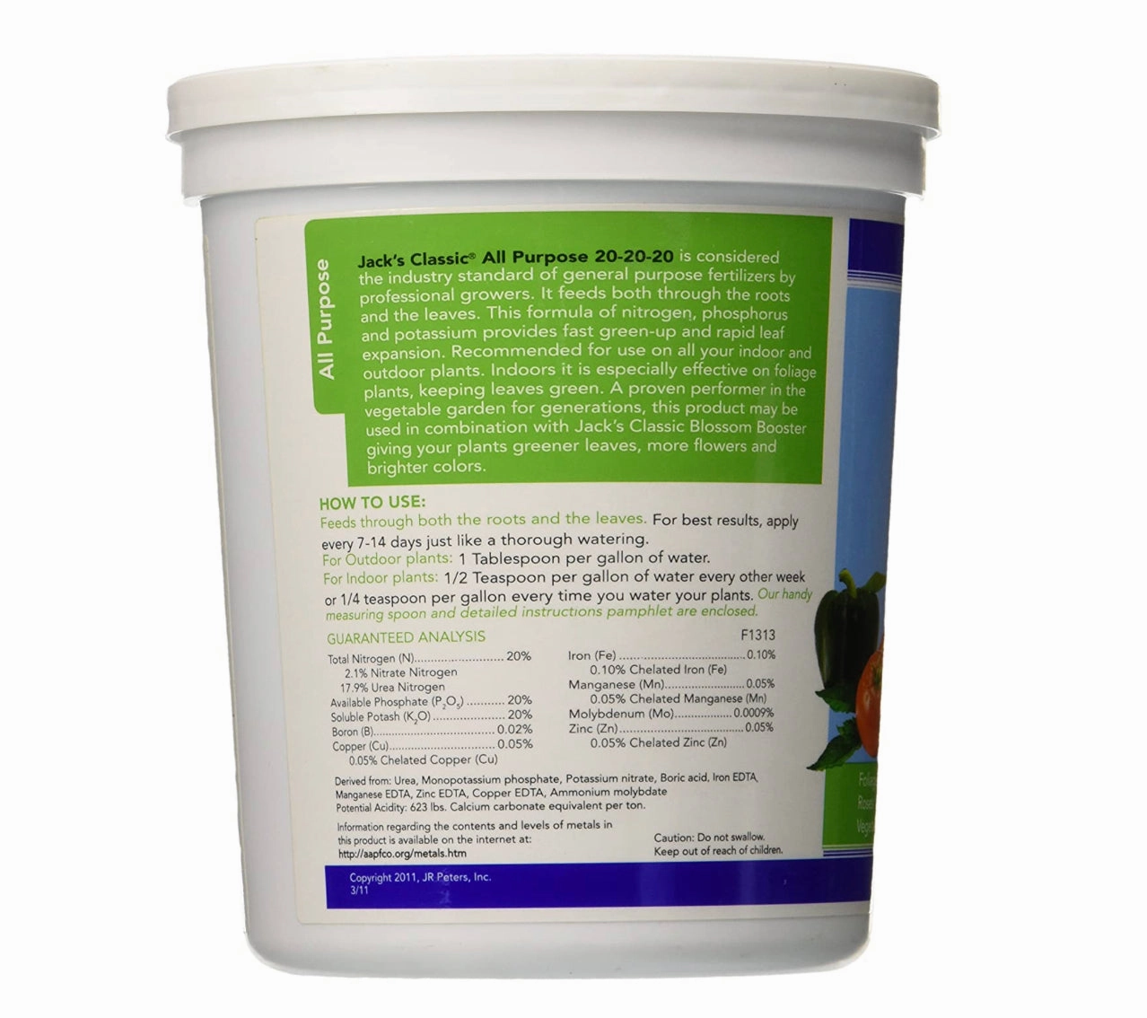 Jacks Classic All Purpose Fertilizer 20-20-20