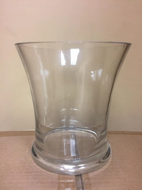 Jar 6.5"H Tapered container,aesthetic flower vase