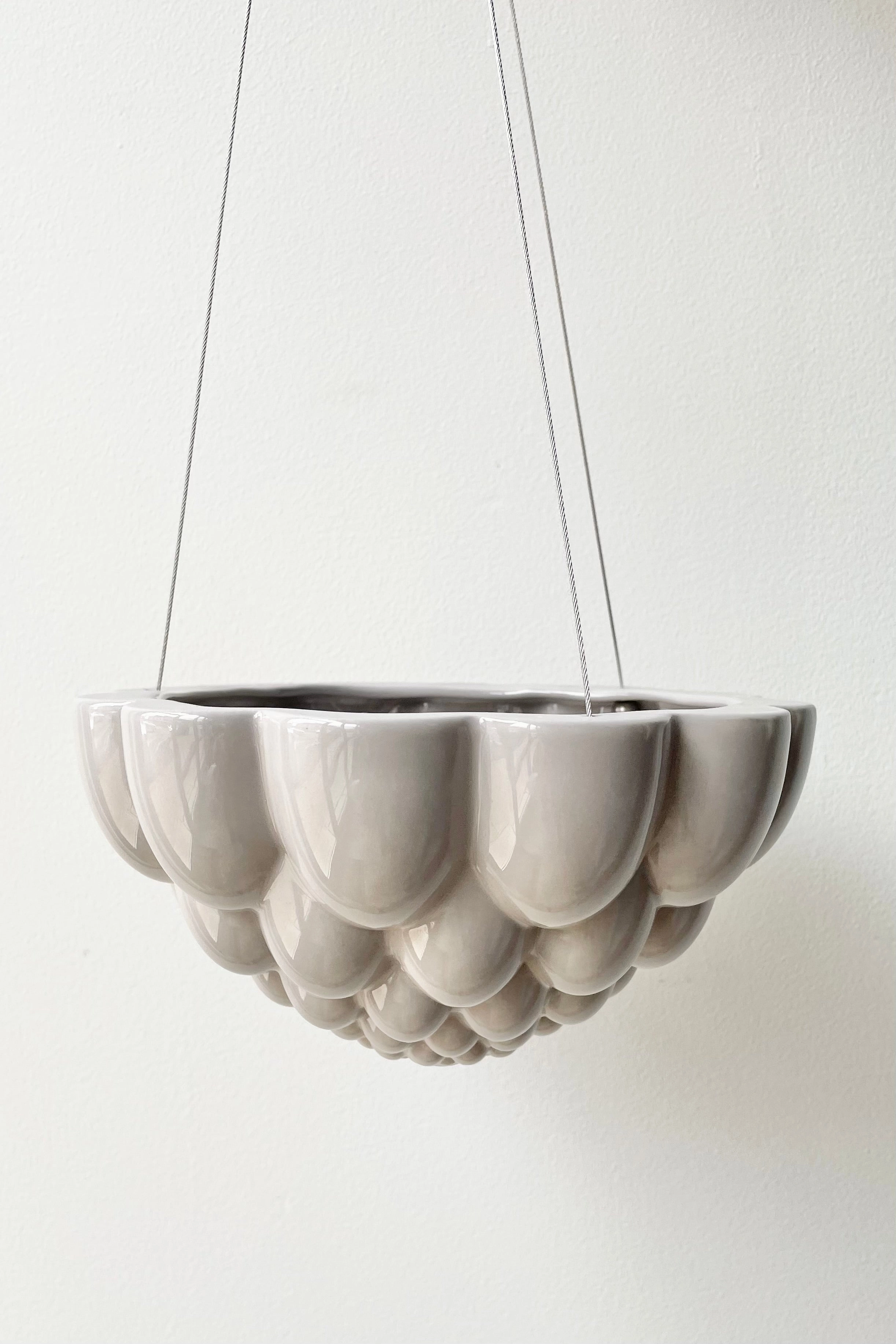 Jelly Hanging Planter Grey
