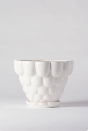 Jelly Planter White,indoor flower container