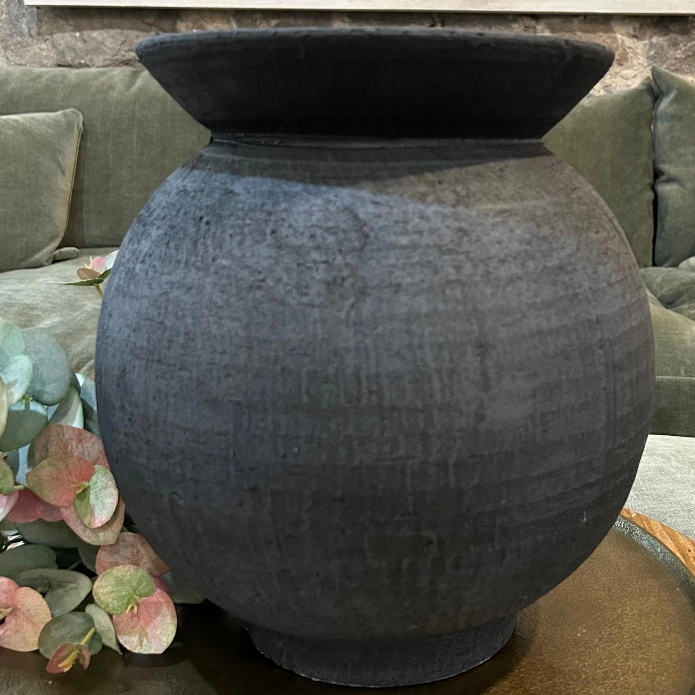 Jet Terracotta Vase 30cm