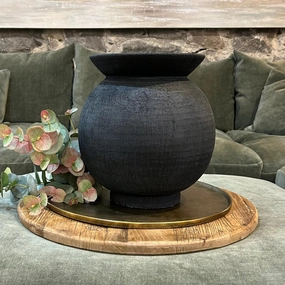 Jet Terracotta Vase 30cm,hand-painted ceramic vase