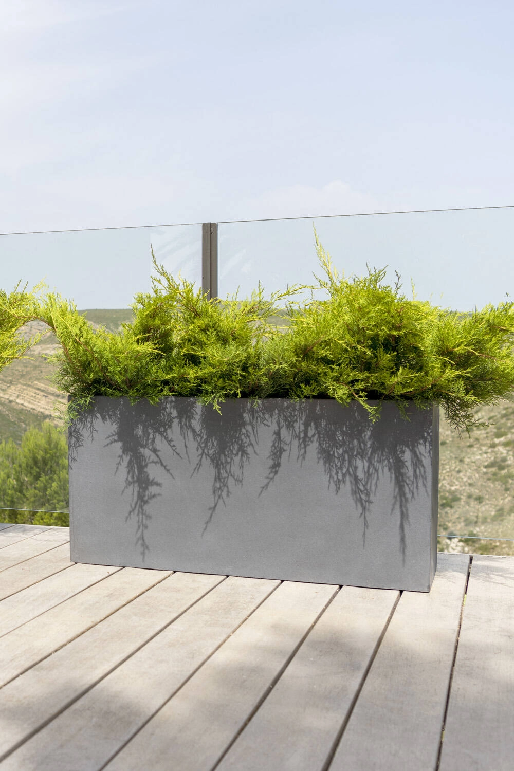Jort Fiberstone Planter Grey Medium