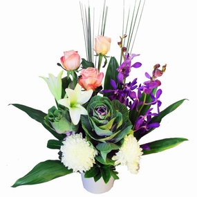 Joy,artificial flower arrangement