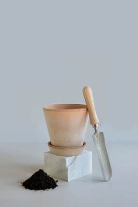 Julie Pot & Saucer Rosa 4.7,indoor flower container