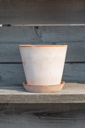 Julie Pot & Saucer Rosa 8.3,indoor flower container