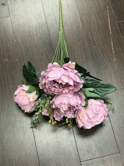 Jumbo Closed 6 5 Head Peony Bunch (Champange)-JUM1-4