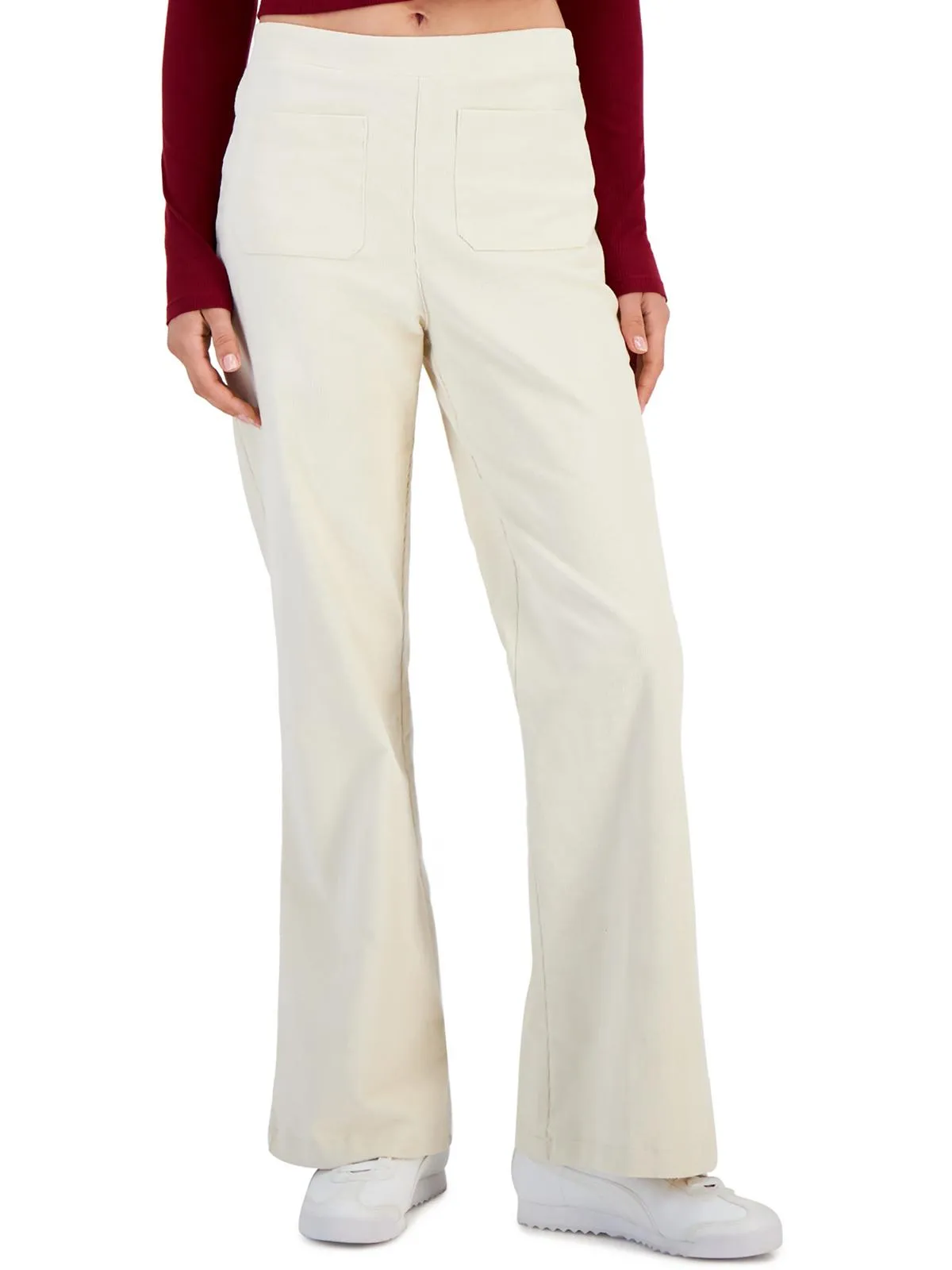 Damen High-Right Rippenweite Hosen für Juniors