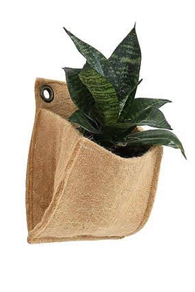 Jute 1 Pocket Hanging Planter- Pack of 2,hanging suspension frame