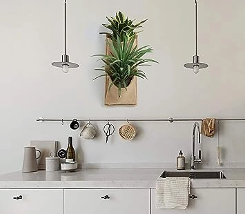 Jute 2 Pocket Vertical Hanging Planter