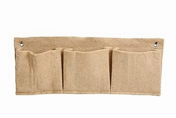 Jute 3 Pocket Horizontal Hanging Planter