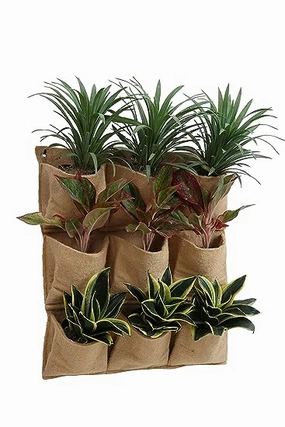 Jute Planter Pot, Standard,hanging suspension frame
