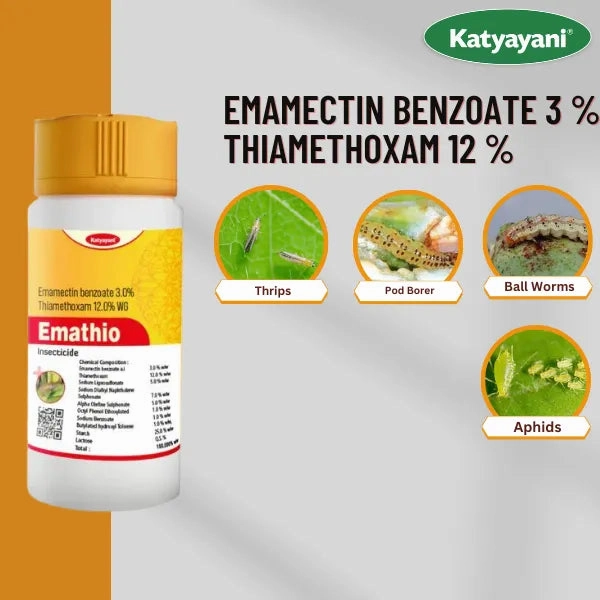 KATYAYANI EMATHIO | EMAMECTIN BENZOATE 3%   THIAMETHOXAM 12% WG | CHEMICAL INSECTICIDE