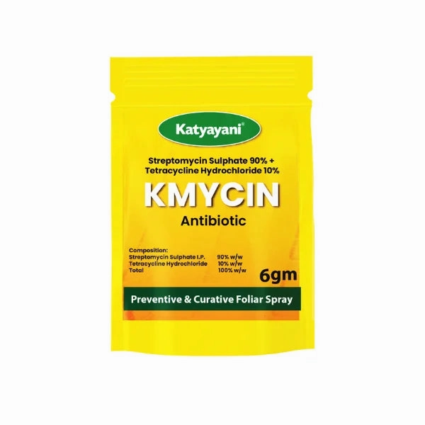 Katyayani KMYCIN | Streptomycin Sulphate 90%   Tetracycline Hydrochloride 10% | fungicide,potted plant decor