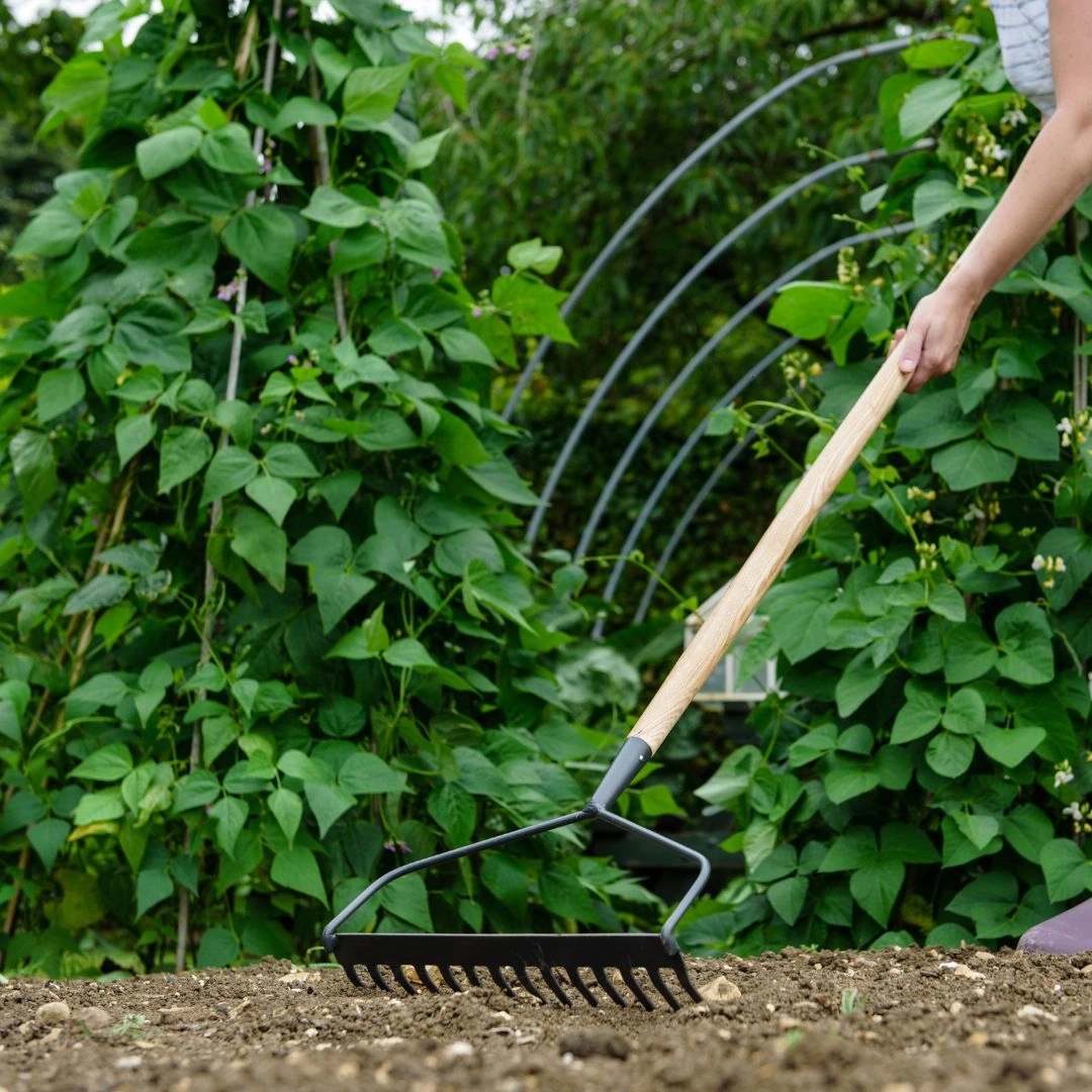 Kent & Stowe Carbon Steel Soil Rake,garden field mower