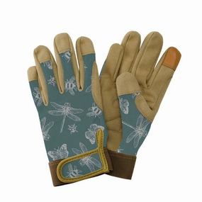 Kent & Stowe Teal Bugs Comfort Gloves,garden field mower