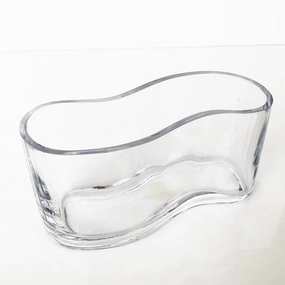 Kidney Vase,hand-painted ceramic vase
