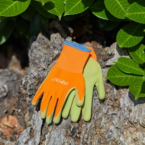 Kids Gardening Gloves Green/Orange,garden field mower