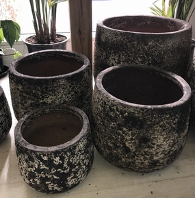 Killara Planter - Oceanic white,terracotta plant pot