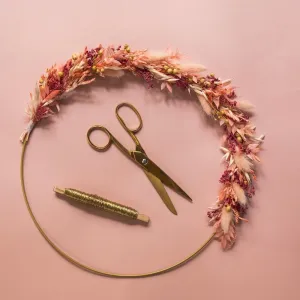 Kit diy couronne murale Java,artificial single flower