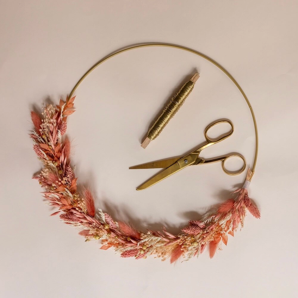 Kit diy couronne murale Similan,artificial single flower