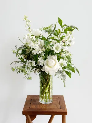 Laced with Love,realistic flower bouquet 