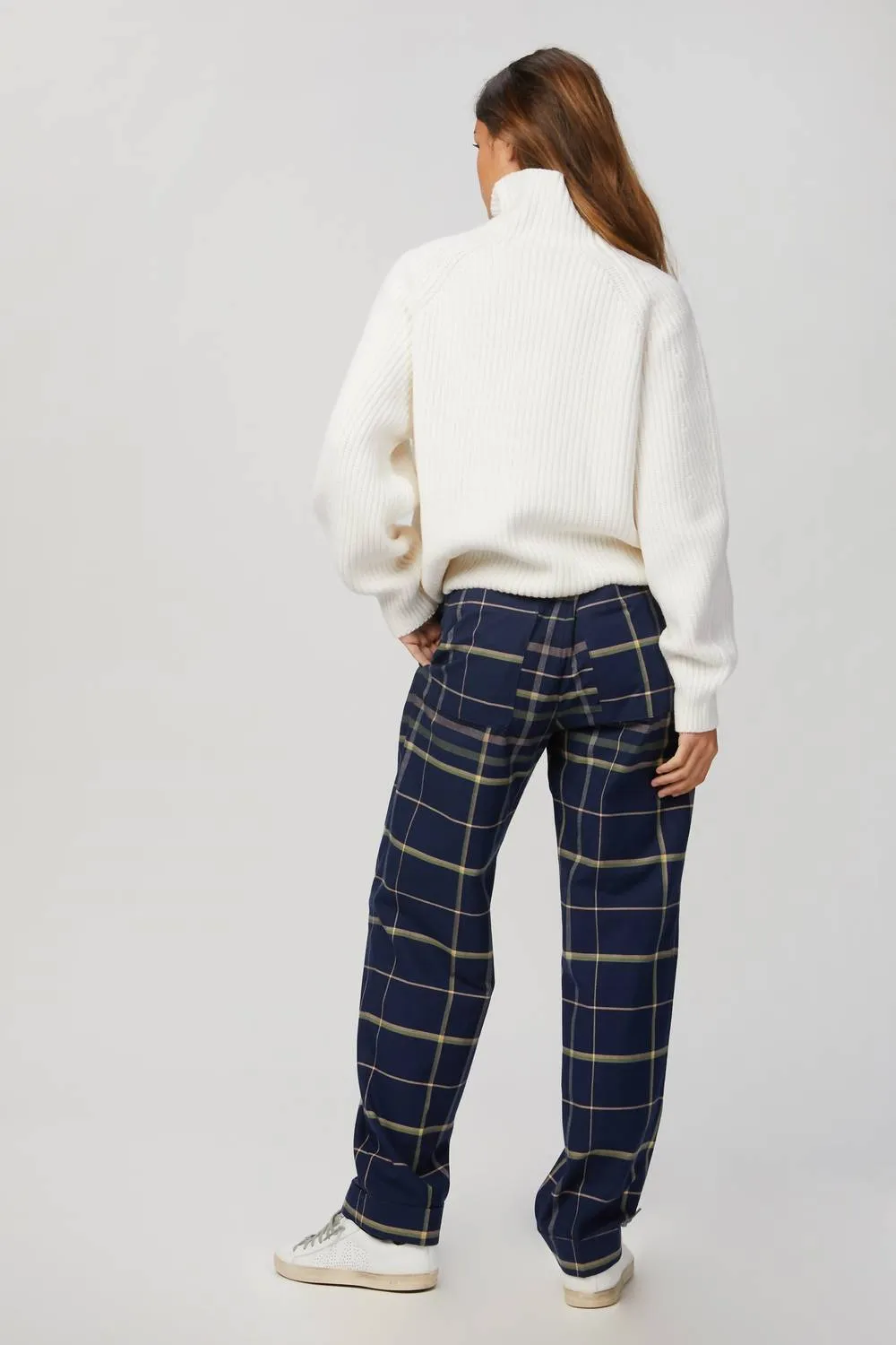 Laia Hose in Tartan Navy