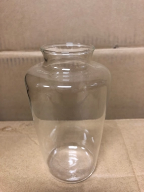 Lampwork short neck bud vase 4.7 wedding centerpiece XDG276,aesthetic flower vase