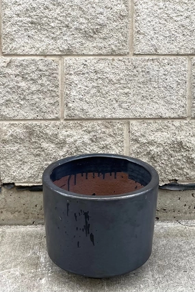 Lara Graphite Planter Small,indoor flower container