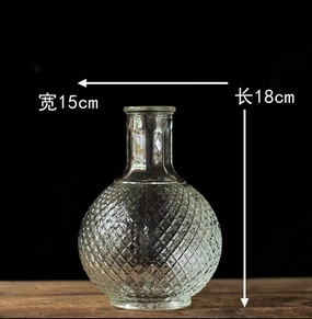 Large Globe Crystal vintage Bud vase 8.25H wedding centerpiece,aesthetic flower vase