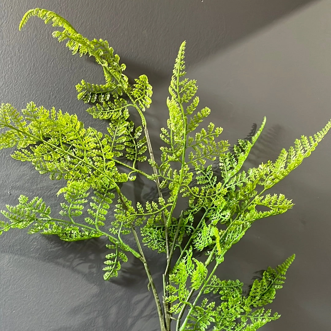 large Green lace fern spray for Wedding home decor (White) Greenery
