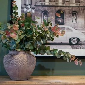 Large Natural Blush Eucalyptus Spray 100cm,dried artificial flower
