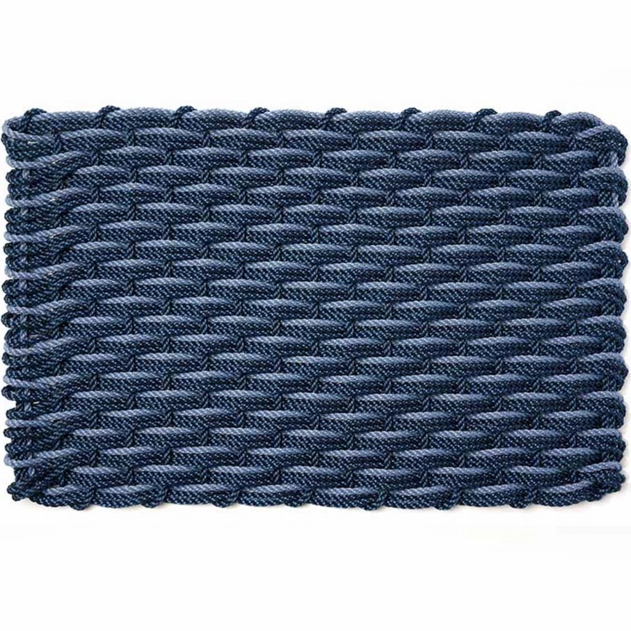 Large Navy Blue Braided Rope Doormat,garden field mower
