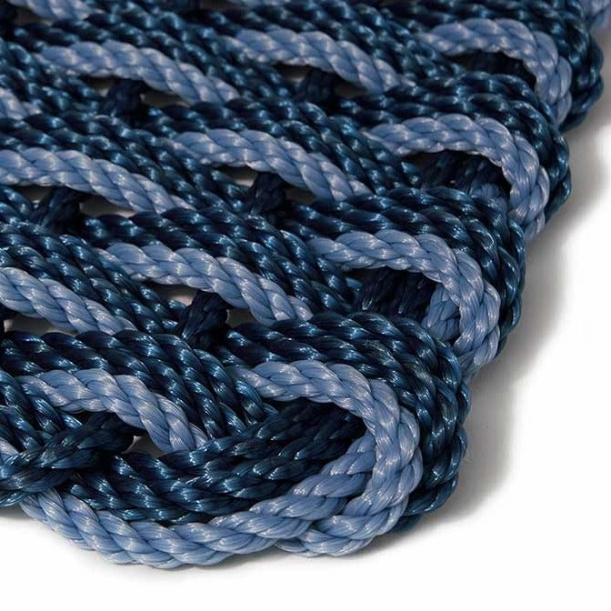 Large Navy Blue Braided Rope Doormat
