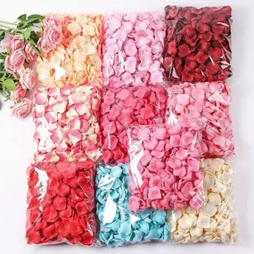 Large pack 7000 petals White Silk Rose Petal realistic flower bouquet  