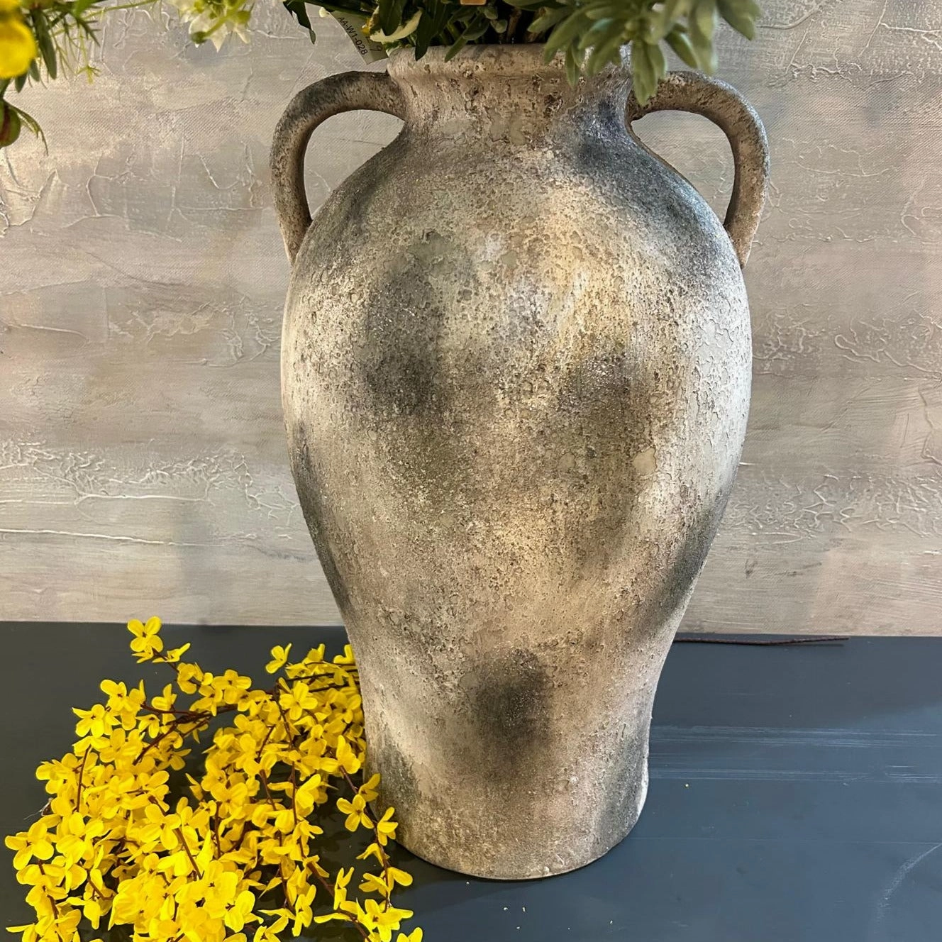 Large Scorched Effect Vase 55cm