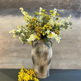 Large Scorched Effect Vase 55cm,hand-painted ceramic vase