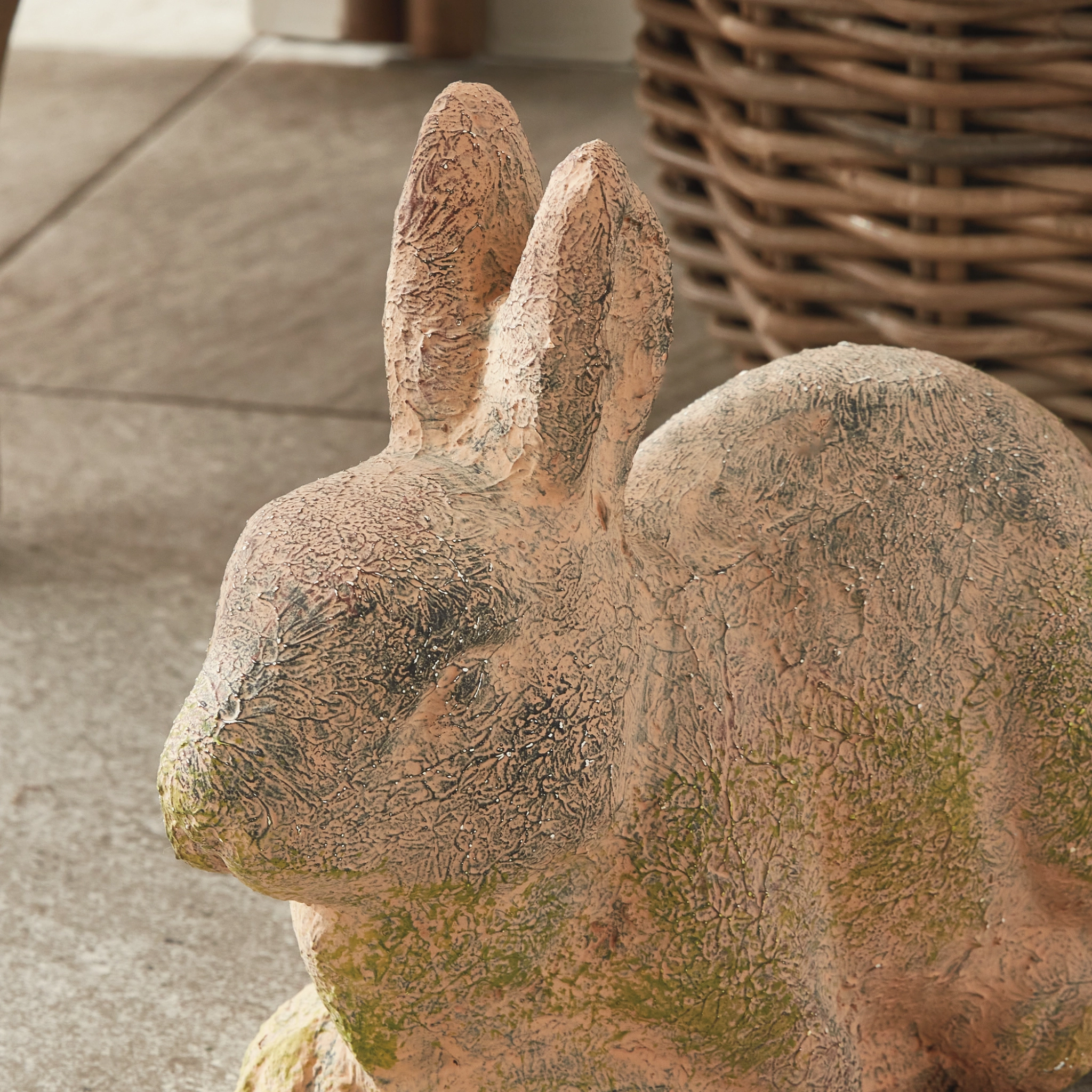 Large Weathered Garden Rabbit