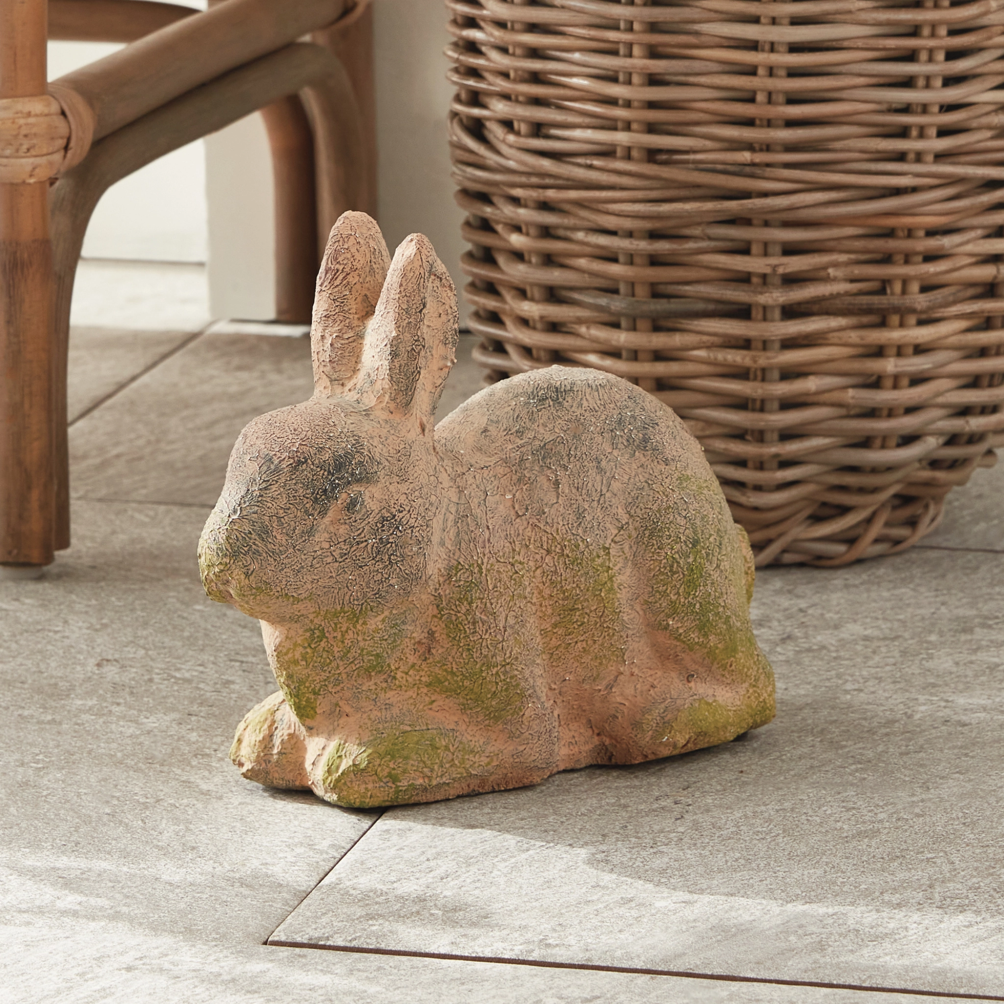 Large Weathered Garden Rabbit
