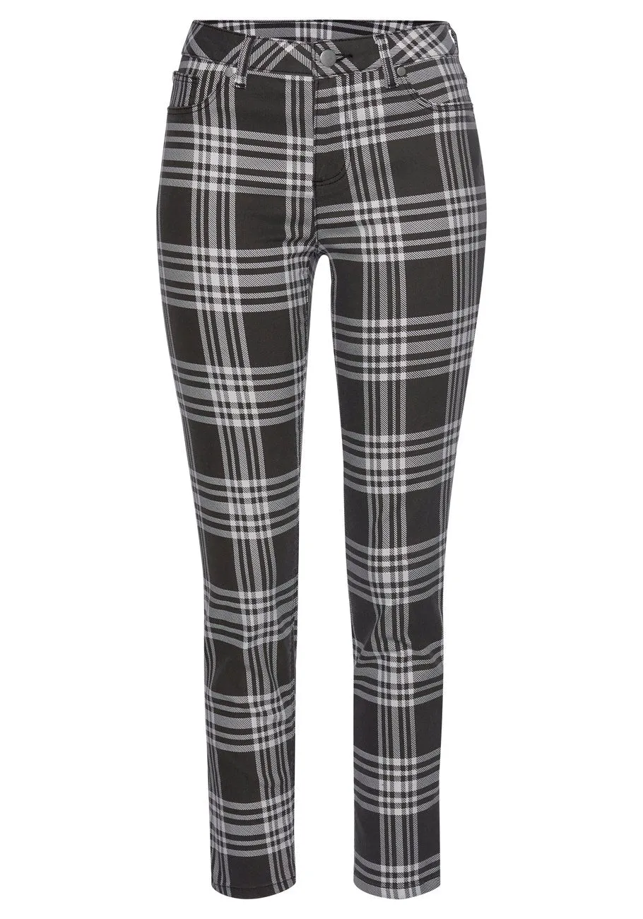 LASCANA Damen Jeggings mit Multi-Print