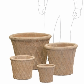 Lattice Tub - Antiqua,terracotta plant pot