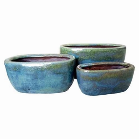 Lavara Large - Moss Green,terracotta plant pot